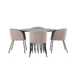 Round dining set (stone round, berit)