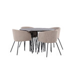 Round dining set (stone round, berit)