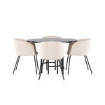 Round dining set (copenhagen, berit)