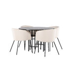 Round dining set (copenhagen, berit)