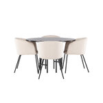 Round dining set (copenhagen, berit)