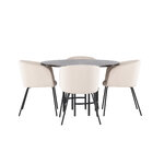 Round dining set (copenhagen, berit)