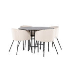 Round dining set (copenhagen, berit)