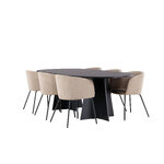 Rectangular dining set (bootcut oval, berit)