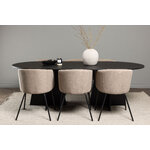 Rectangular dining set (bootcut oval, berit)