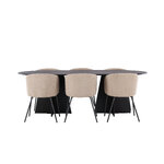 Rectangular dining set (bootcut oval, berit)