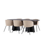 Rectangular dining set (bootcut oval, berit)