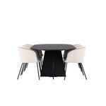 Rectangular dining set (bootcut oval, berit)