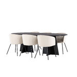 Rectangular dining set (bootcut oval, berit)