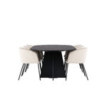 Rectangular dining set (bootcut oval, berit)