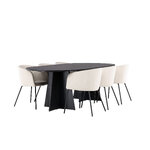 Rectangular dining set (bootcut oval, berit)