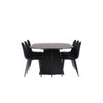 Rectangular dining set (bootcut oval, polar)