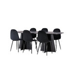 Rectangular dining set (bootcut oval, polar)