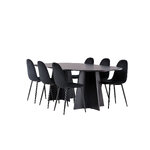 Rectangular dining set (bootcut oval, polar)