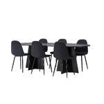 Rectangular dining set (bootcut oval, polar)