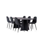 Rectangular dining set (bootcut oval, polar)