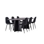 Rectangular dining set (bootcut oval, polar)