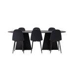 Rectangular dining set (bootcut oval, polar)