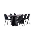 Rectangular dining set (bootcut oval, polar)