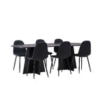 Rectangular dining set (bootcut oval, polar)