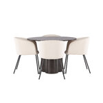 Round dining set (olivia, berit)