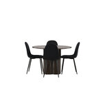 Round dining set (olivia, polar)