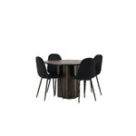 Round dining set (olivia, polar)