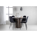 Round dining set (olivia, polar)