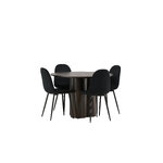 Round dining set (olivia, polar)