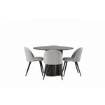 Round dining set (olivia, velvet)