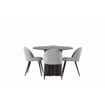 Round dining set (olivia, velvet)