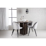 Round dining set (olivia, velvet)