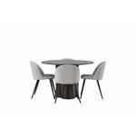 Round dining set (olivia, velvet)