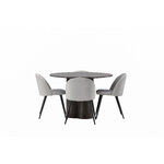 Round dining set (olivia, velvet)