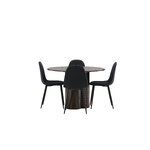 Round dining set (olivia, polar)