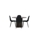 Round dining set (olivia, polar)