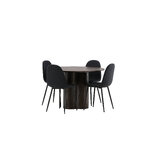 Round dining set (olivia, polar)