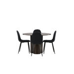 Round dining set (olivia, polar)