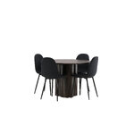 Round dining set (olivia, polar)