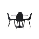 Round dining set (glade, polar)