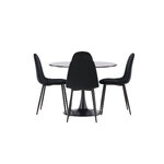 Round dining set (glade, polar)