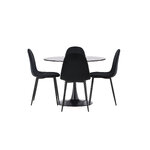 Round dining set (glade, polar)