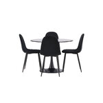 Round dining set (glade, polar)