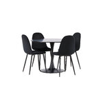 Round dining set (glade, polar)