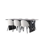 Rectangular dining set (vail, velvet)