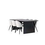 Rectangular dining set (vail, velvet)