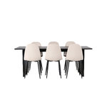 Rectangular dining set (vail, polar)