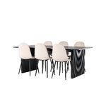 Rectangular dining set (vail, polar)