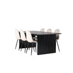 Rectangular dining set (vail, polar)