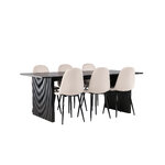 Rectangular dining set (vail, polar)